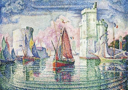 Calypto - Paul Signac - Entree du port de La Rochelle - 1000 Piece Jigsaw Puzzle