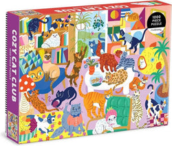 Galison - Cozy Cat Club - 1000 Piece Jigsaw Puzzle