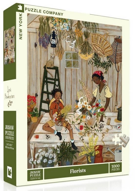 New York Puzzle Company - Florists - 1000 Piece Jigsaw Puzzle