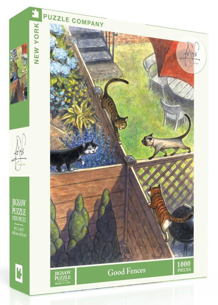 New York Puzzle Company - Good Fences - 1000 Piece Jigsaw Puzzle