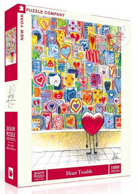 New York Puzzle Company - Heart Trouble - 1000 Piece Jigsaw Puzzle