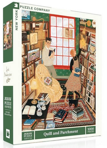 New York Puzzle Company - Quill and Parchment - 1000 Piece Jigsaw Puzzle