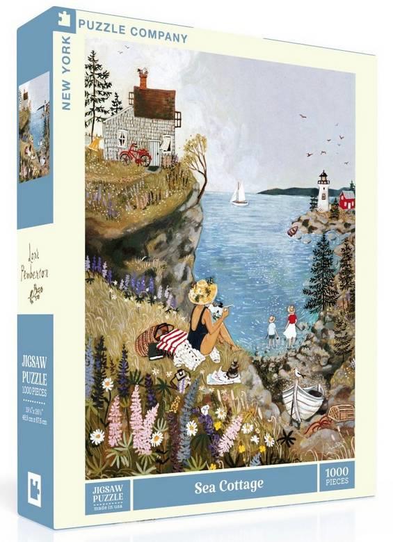 New York Puzzle Company - Sea Cottage - 1000 Piece Jigsaw Puzzle