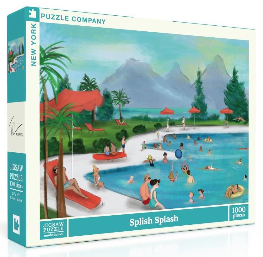 New York Puzzle Company - Splish Splash - 1000 Piece Jigsaw Puzzle