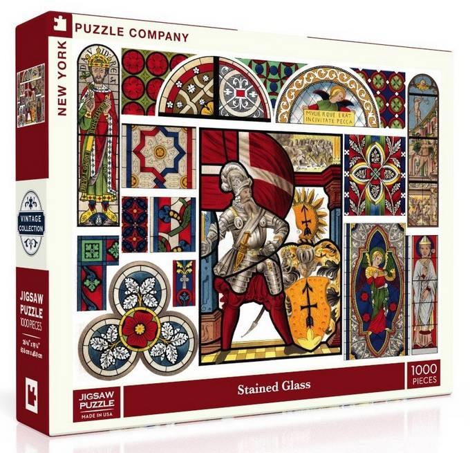New York Puzzle Company - Stained Glass - 1000 Piece Jigsaw Puzzle