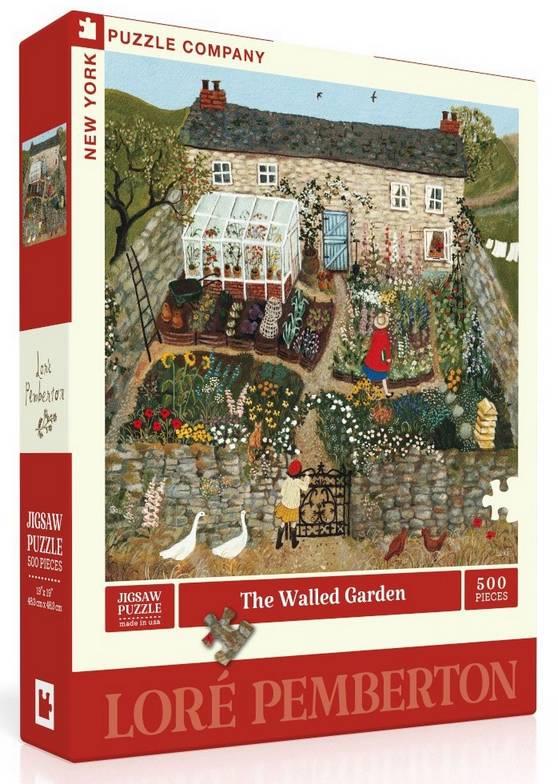 New York Puzzle Company - The Walled Garden - 500 Piece Jigsaw Puzzle