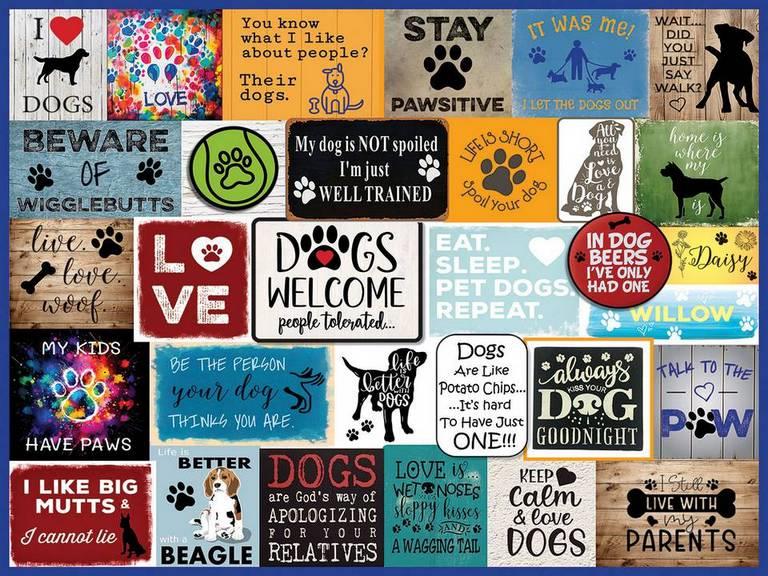 White Mountain - I Love Dogs  - 300 Piece Jigsaw Puzzle