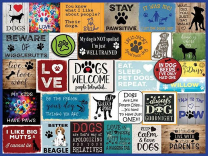 White Mountain - I Love Dogs  - 300 Piece Jigsaw Puzzle