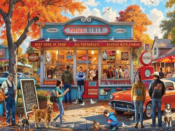White Mountain - Patsy's Diner - 500 Piece Jigsaw Puzzle
