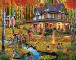 White Mountain - Autumn Leaves  - 1000 Piece Jigsaw Puzzle