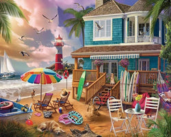 White Mountain - On The Beach - 1000 Piece Jigsaw Puzzle
