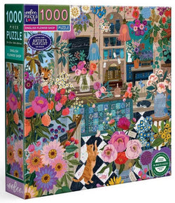 Eeboo - English Flower Shop - 1000 Piece Jigsaw Puzzle