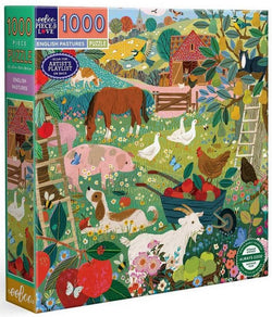 Eeboo - English Pastures - 1000 Piece Jigsaw Puzzle