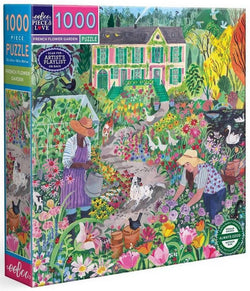 Eeboo - French Flower Garden - 1000 Piece Jigsaw Puzzle