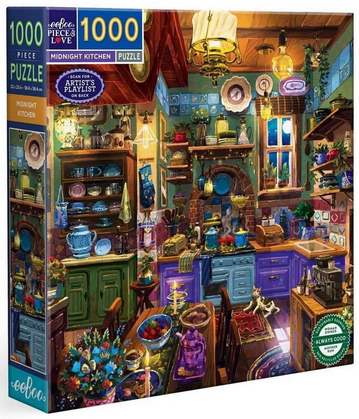 Eeboo - Midnight Kitchen - 1000 Piece Jigsaw Puzzle