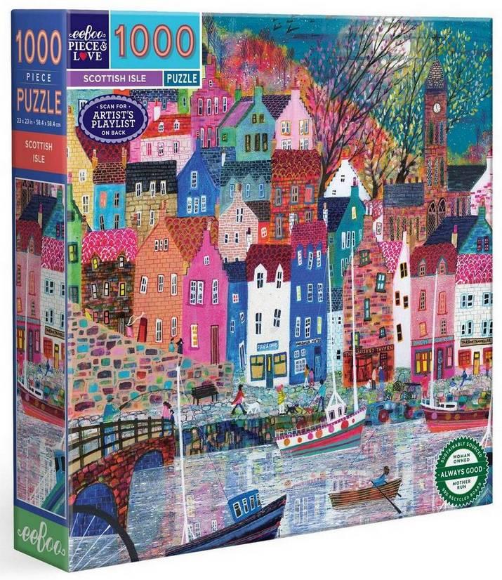 Eeboo - Scottish Isle - 1000 Piece Jigsaw Puzzle