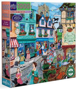 Eeboo - Village by the Sea - 1000 Piece Jigsaw Puzzle
