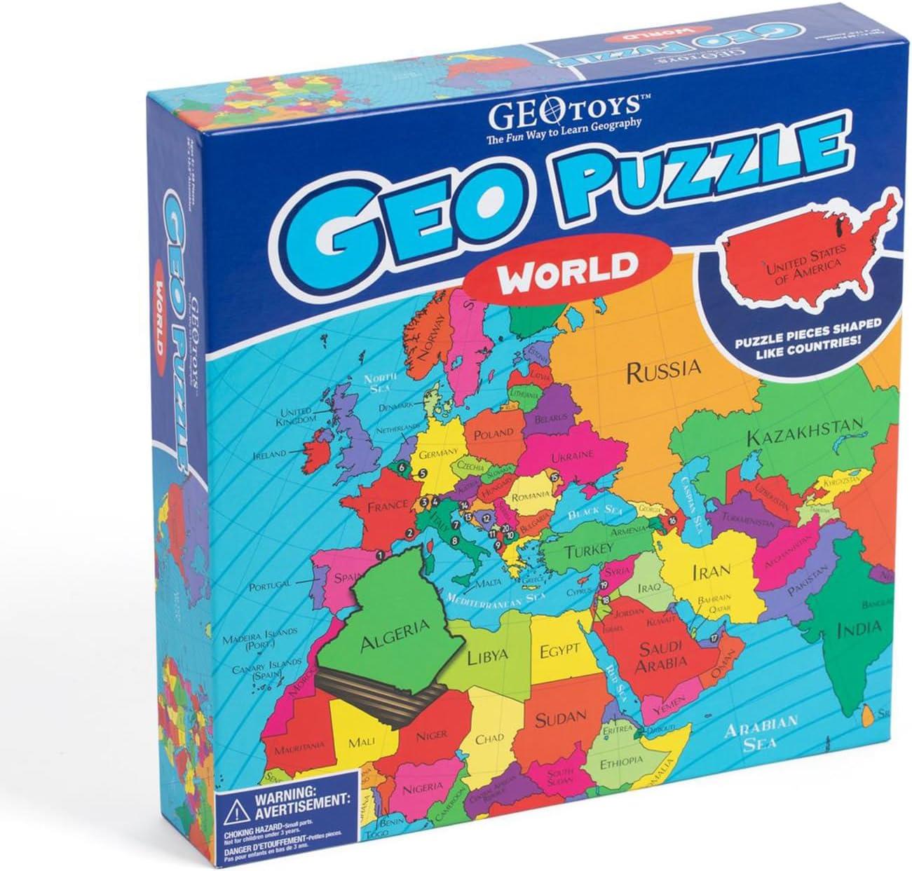 GeoToys - World - 68 Piece Jigsaw Puzzle