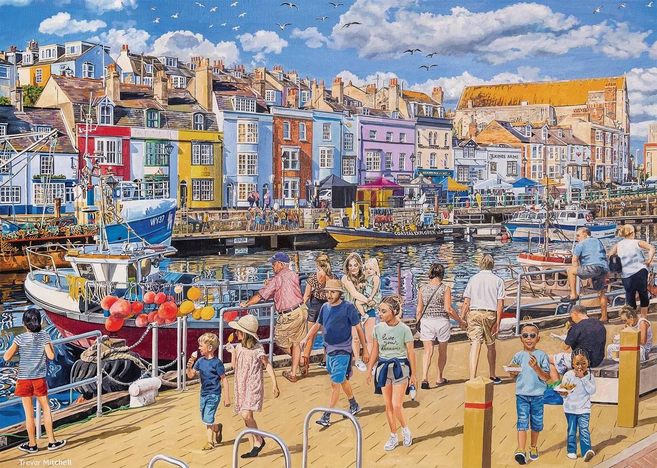 Falcon de Luxe - Weymouth Harbour - 1000 Piece Jigsaw Puzzle