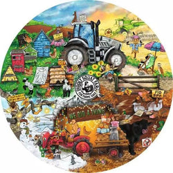 Ravensburger - Diddly Squat Farm - 500 Piece Circular Jigsaw Puzzle