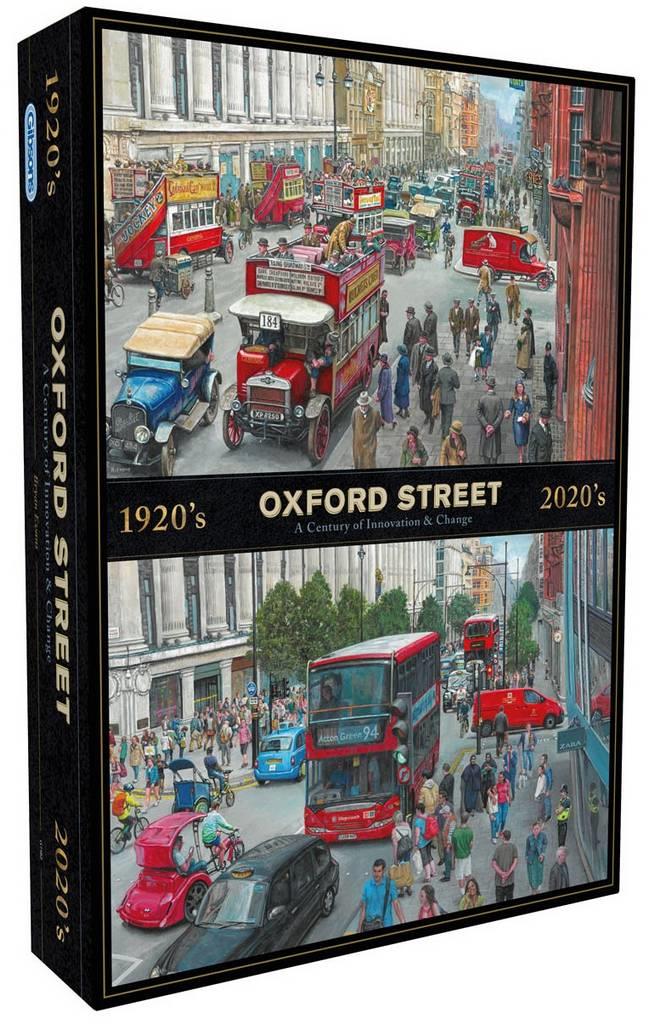 Gibsons - Oxford Street Through the Decades - 1000 Piece Jigsaw Puzzle