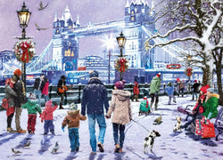 Gibsons - Tower Bridge at Christmas - 1000 Piece Jigsaw Puzzle