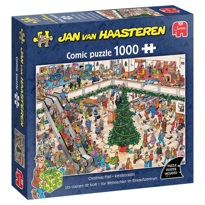 Jan Van Haasteren - Christmas Mall - 1000 Piece Jigsaw Puzzle