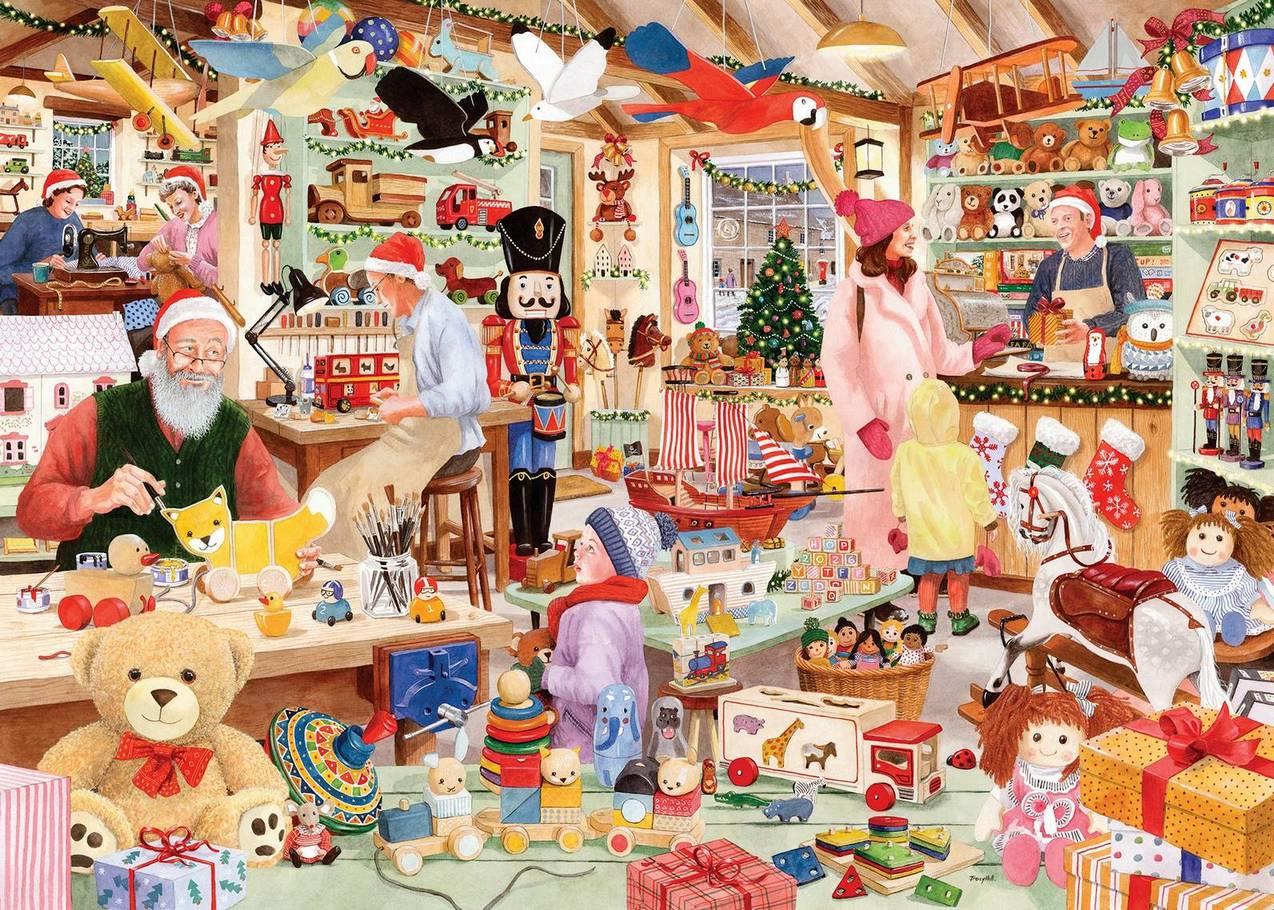 House of Puzzles - Toymakers Workshop No22 - 1000 Piece Jigsaw Puzzle