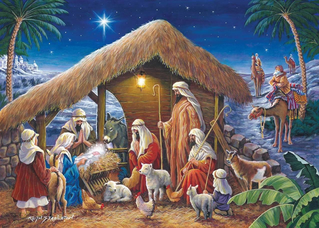 House of Puzzles - Away in a Manger - 250XL Piece Jigsaw Puzzle