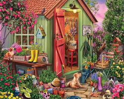 White Mountain - Potting Shed - 1000 Piece Jigsaw Puzzle
