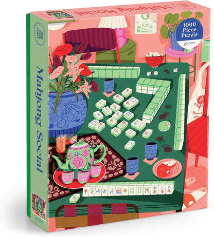 Galison - Mahjong Social - 1000 Piece Jigsaw Puzzle