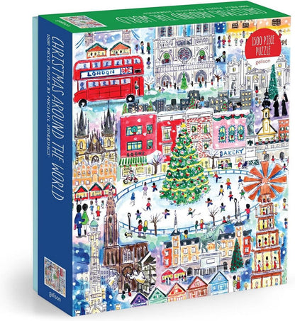 Galison - Michael Storrings - Christmas Around the World - 1500 Piece Jigsaw Puzzle