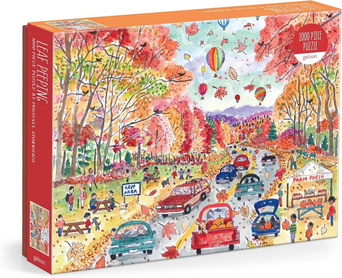 Galison - Michael Storrings - Leaf Peeping - 1000 Piece Jigsaw Puzzle