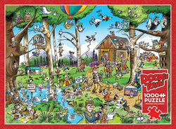 Cobble Hill - Doodletown - Birdwatcher's Paradise  - 1000 Piece Jigsaw Puzzle