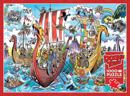 Cobble Hill - Doodletown - Viking Voyage  - 1000 Piece Jigsaw Puzzle