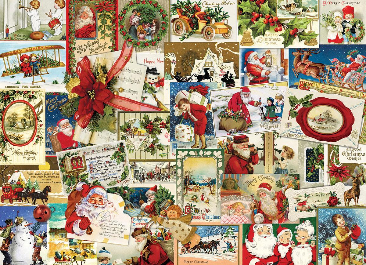 Eurographics Vintage Christmas Cards, 1000-piece jigsaw puzzle