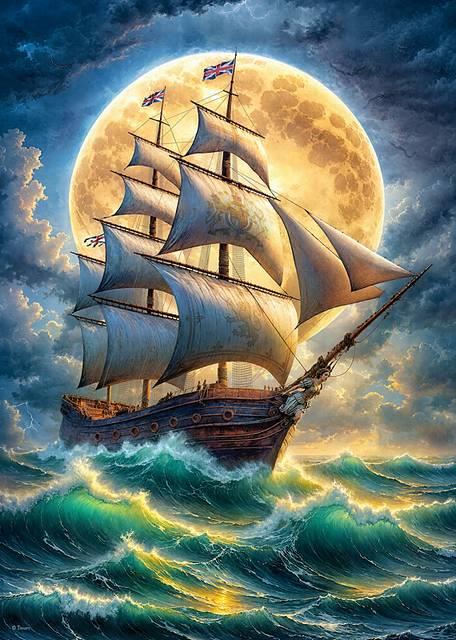 CherryPazzi - The Moonlit Odyssey - 1000 Piece Jigsaw Puzzle