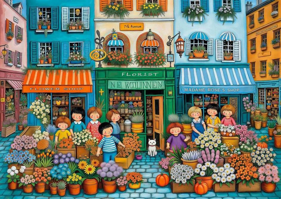 Delfy - Avenue Of Blossoms - 1000 Piece Jigsaw Puzzle