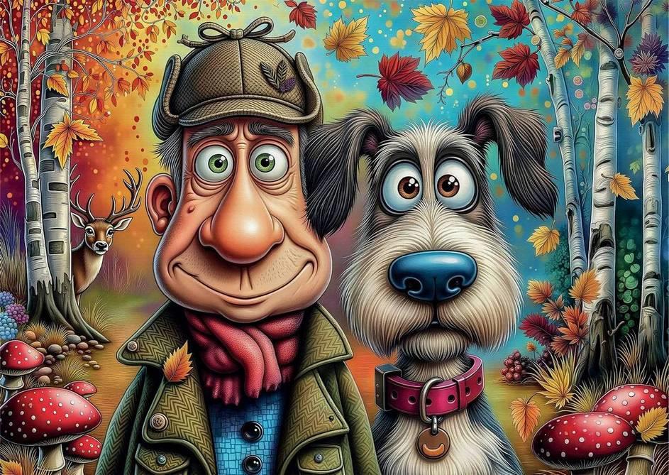 Delfy - Behind The Tree - 1000 Piece Jigsaw Puzzle