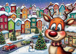 Delfy - Rudolph In Town - 1000 Piece Jigsaw Puzzle