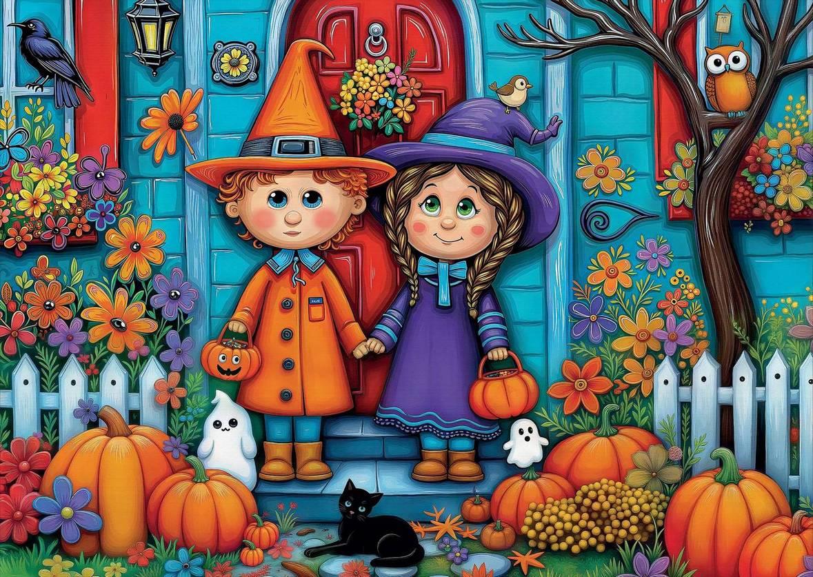Delfy - Trick Or Treat - 1000 Piece Jigsaw Puzzle