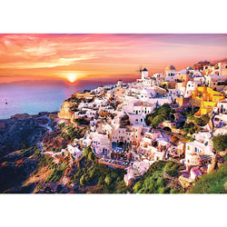 Trefl - Sunset over Santorini - 1000 Piece Jigsaw Puzzle