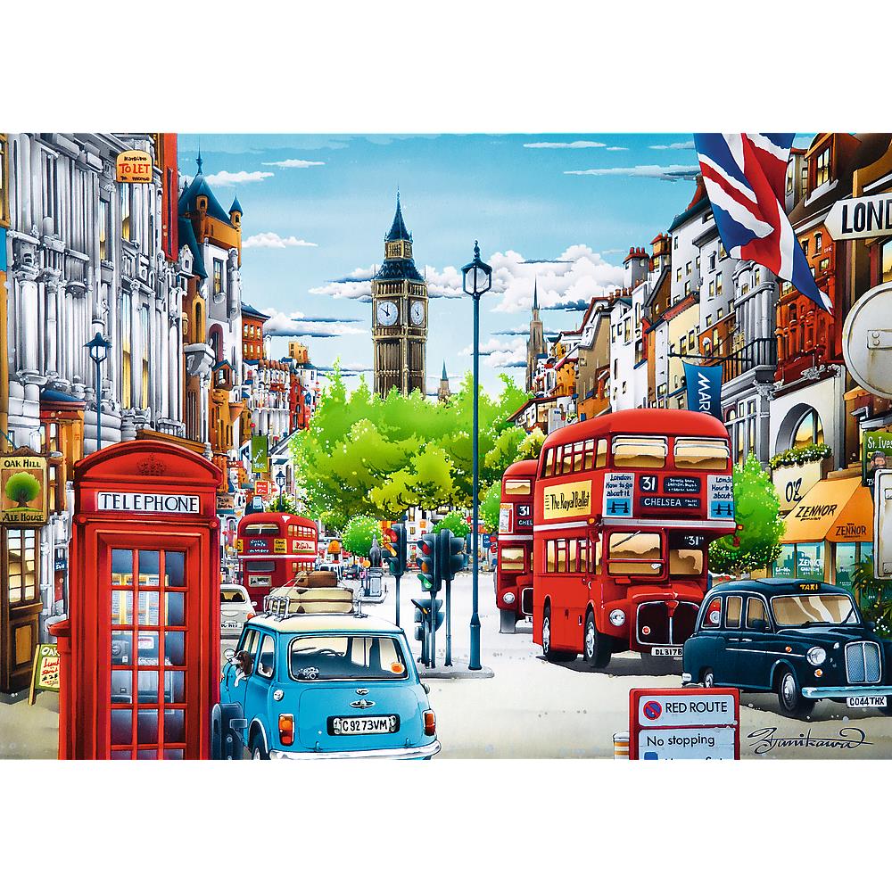 Trefl - London Street - 1000 Piece Jigsaw Puzzle
