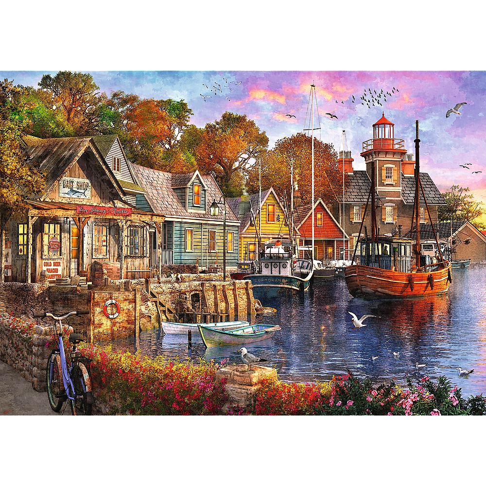 Trefl - Tea Time - Seaside Harbour - 1000 Piece Jigsaw Puzzle