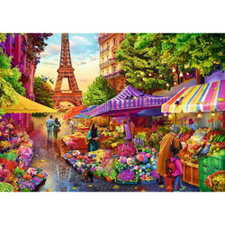 Trefl - Tea Time - Flower Market Paris - 1000 Piece Jigsaw Puzzle