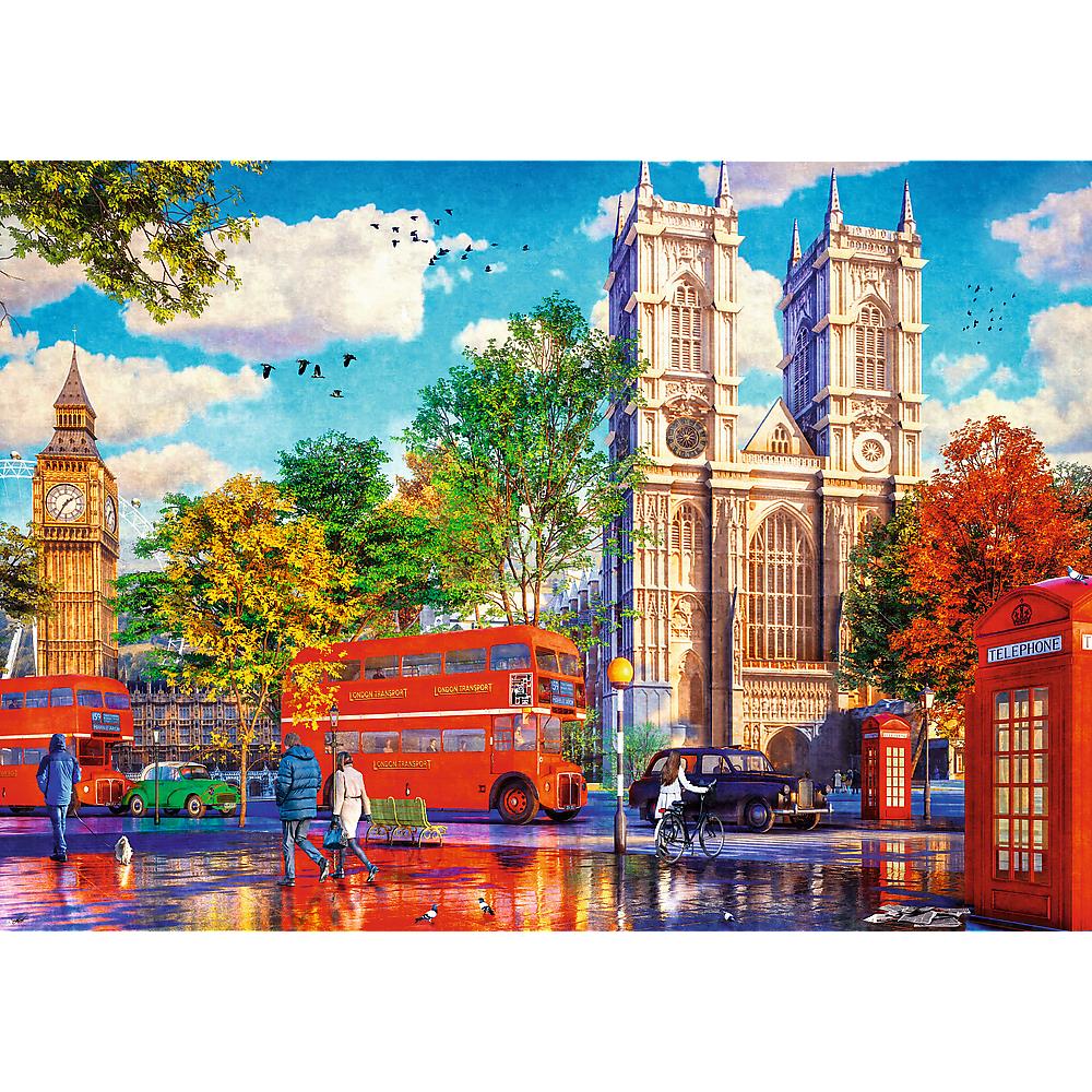 Trefl - Tea Time - View of London - 1000 Piece Jigsaw Puzzle