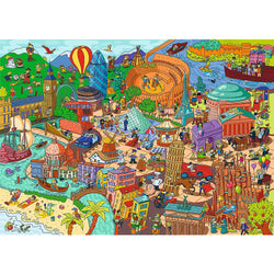 Trefl - Spy Guy Lost Items - Europe - 500 Piece Jigsaw Puzzle
