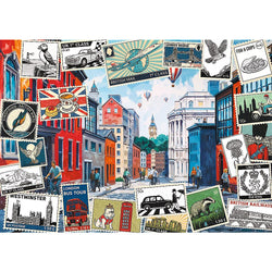 Trefl - Greetings from London - 500 Piece Jigsaw Puzzle