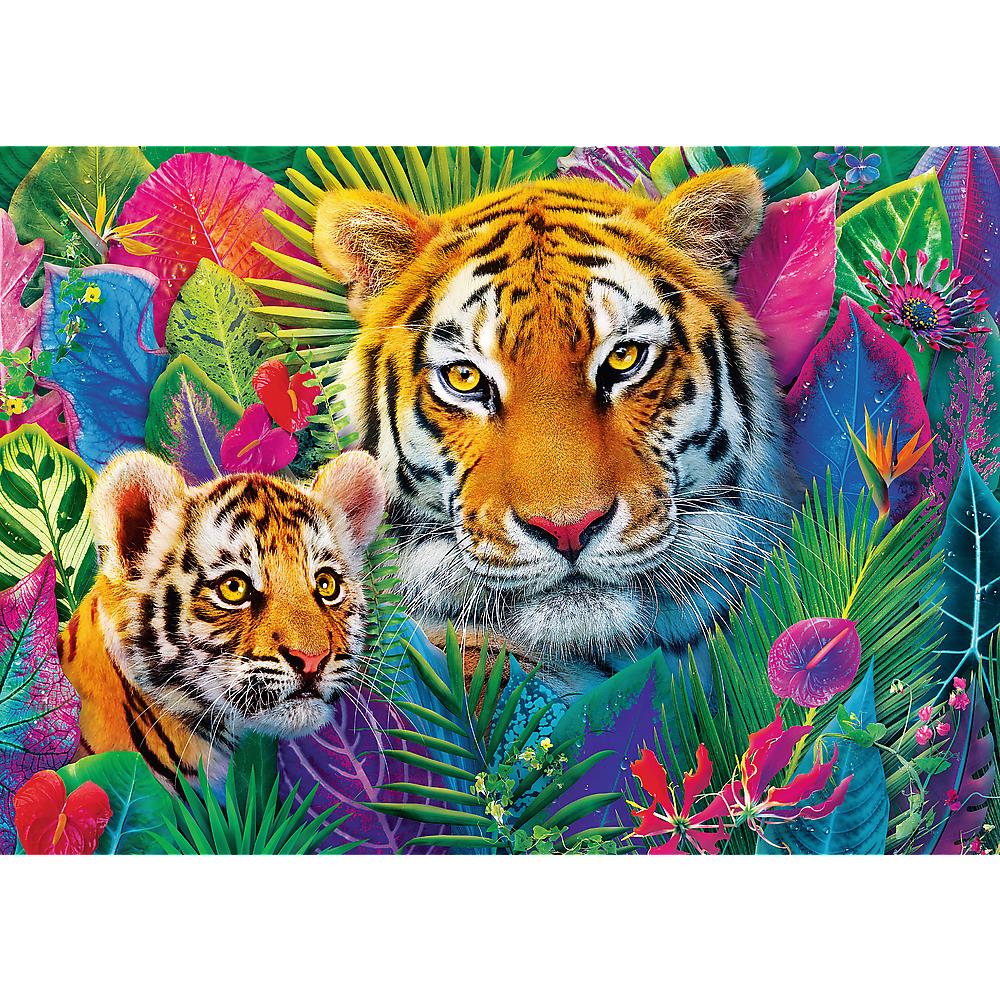 Trefl - Tea Time - Tigers in the Jungle  - 500 Piece Jigsaw Puzzle