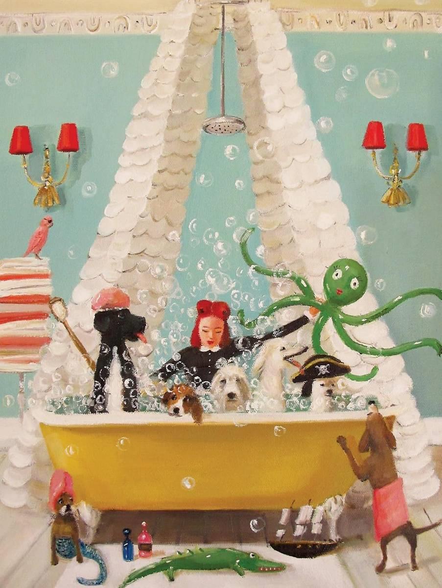 New York Puzzle Company Bubble Bath, 1000-piece jigsaw puzzle (image 2)